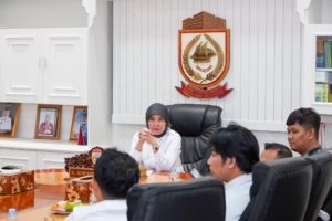 Wakil Wali Kota Makassar, Aliyah Mustika Ilham menerima kunjungan dari Komunitas Balance Bike Makassar